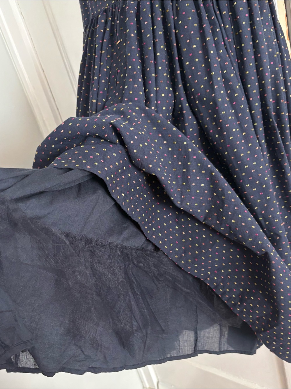 ModCloth Navy Textured Dress - Picture 5 of 8